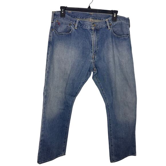 Polo Ralph Lauren Jeans Men's Size 38 x 30 Blue Denim Preppy Straight Leg - Picture 1 of 7